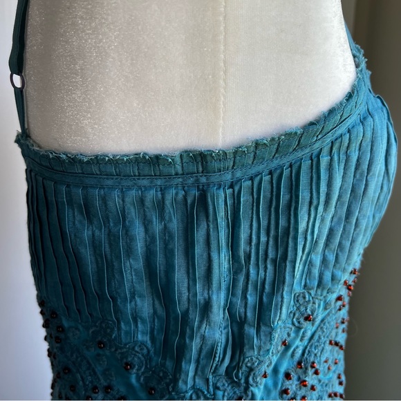 Anthro Odille Chalet Beaded Dress - Picture 5 of 9